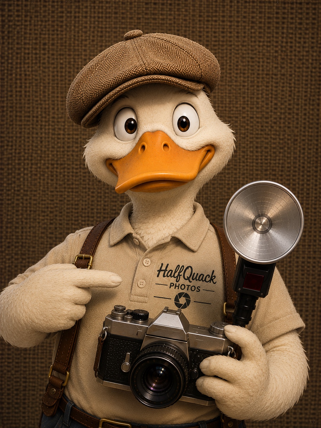 HalfQuack Photos duck photographer logo